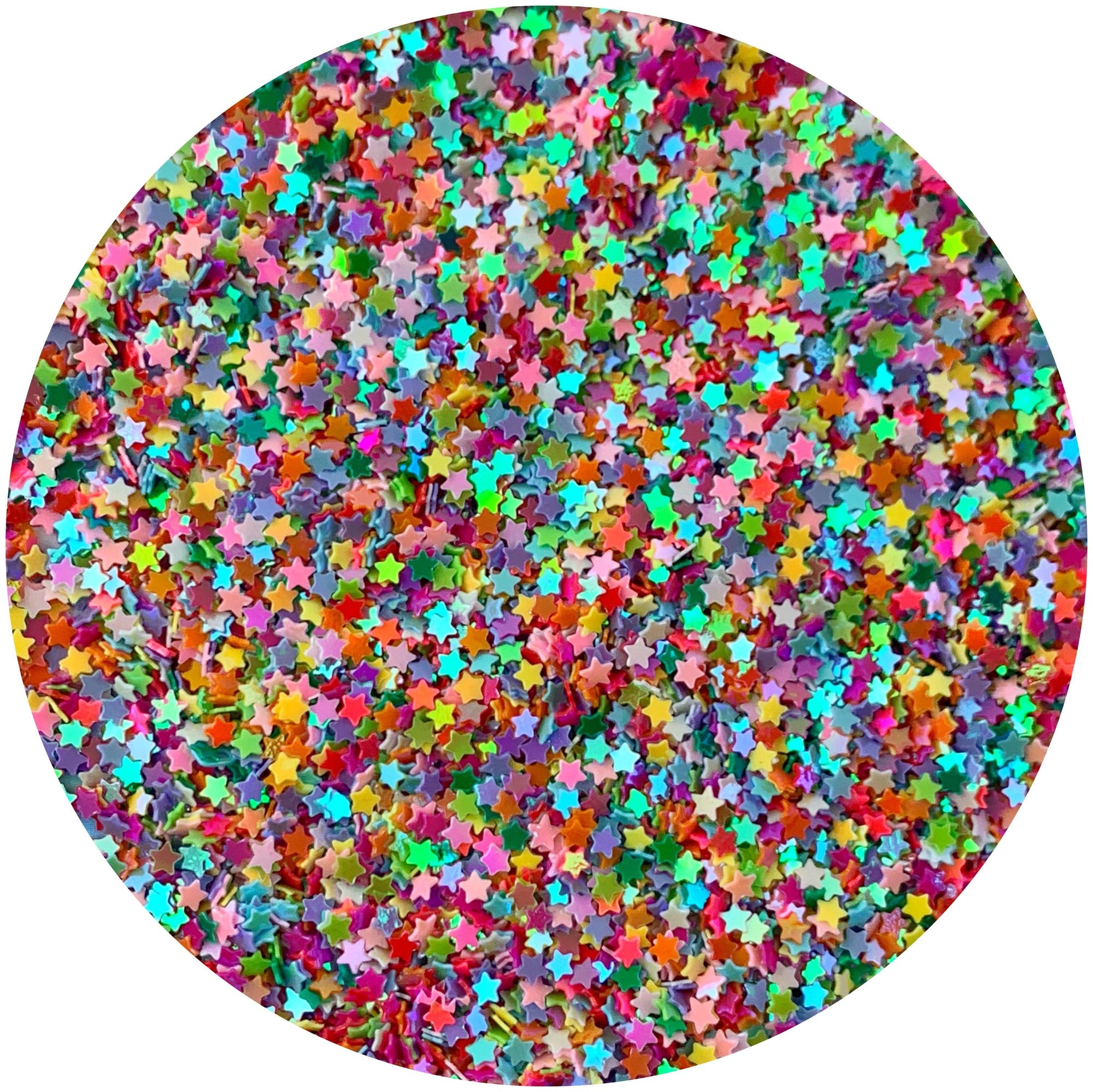 Multi Colored Solid Stars - Fimo Slices - Dope Slimes LLC - Dope Slimes LLC