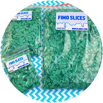 Lime Fimo Slices - Fimo Slices - Dope Slimes LLC - Dope Slimes LLC