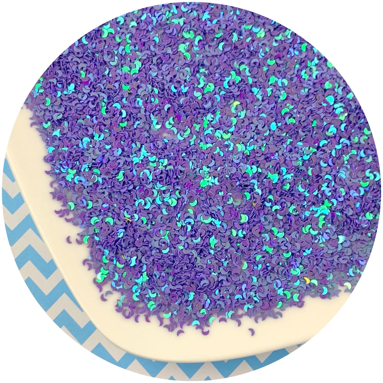 Holographic Moons - Fimo Slices - Dope Slimes LLC - Dope Slimes LLC