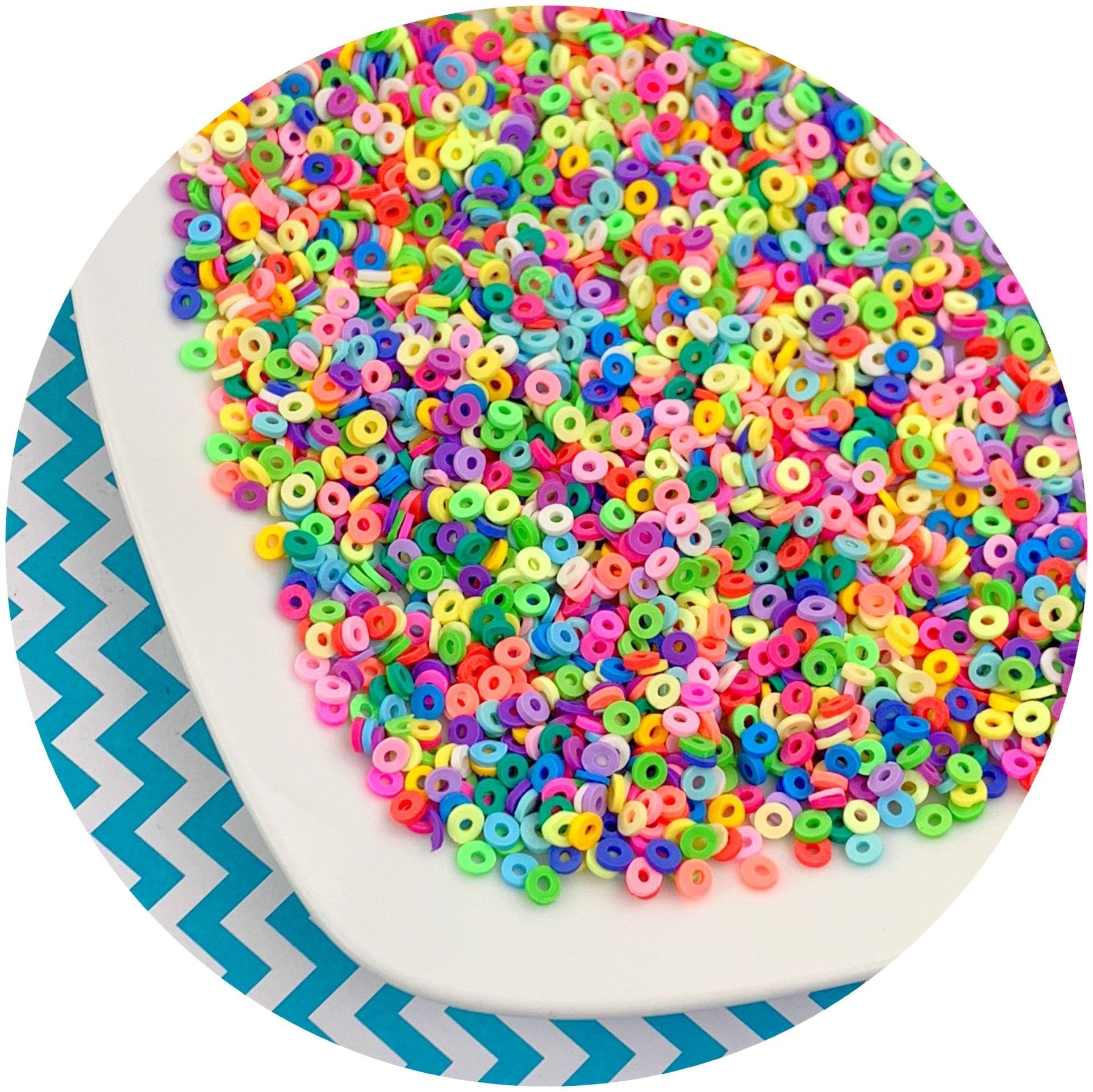 Fruit Loop Sprinkles - Fimo Slices - Dope Slimes LLC - Dope Slimes LLC