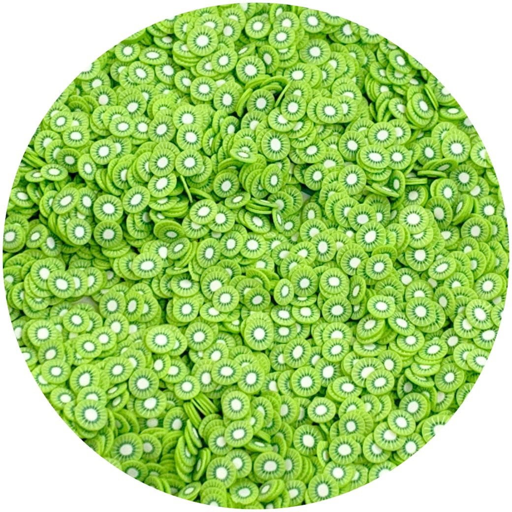 Kiwi Fimo Slices - Fimo Slices - Dope Slimes LLC - Dope Slimes LLC
