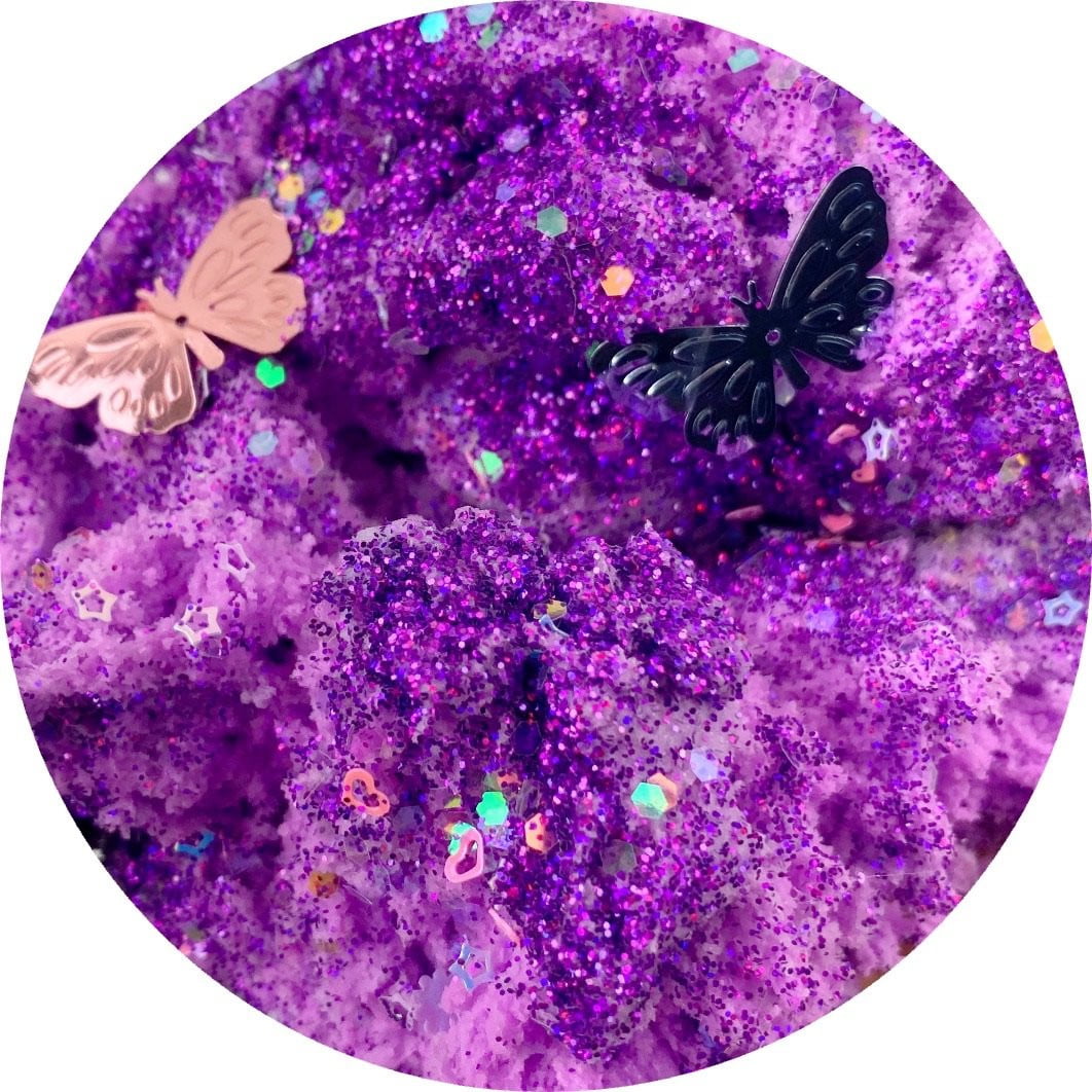 Butterfly Petals Cloud - Clear Slime - www.dopeslimes.com - Dope Slimes LLC