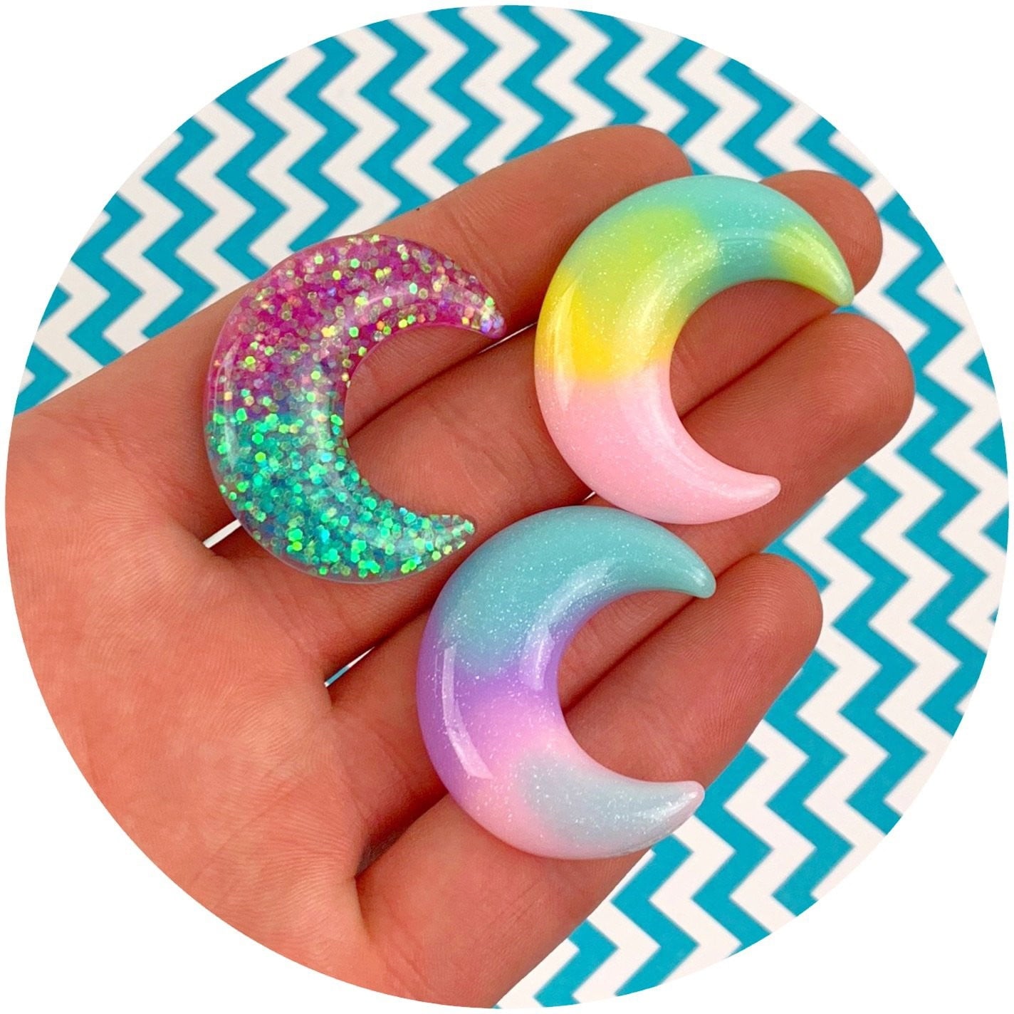 Jumbo Moon Charms - Buy Slime Supplies - Dope Slimes