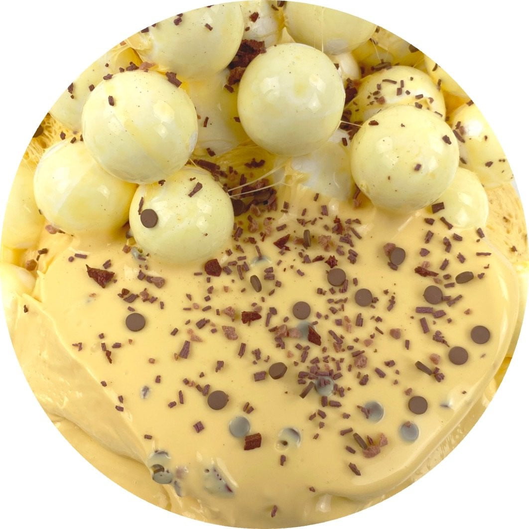 Cookie Dough Explosion - Clear Slime - www.dopeslimes.com - Dope Slimes LLC