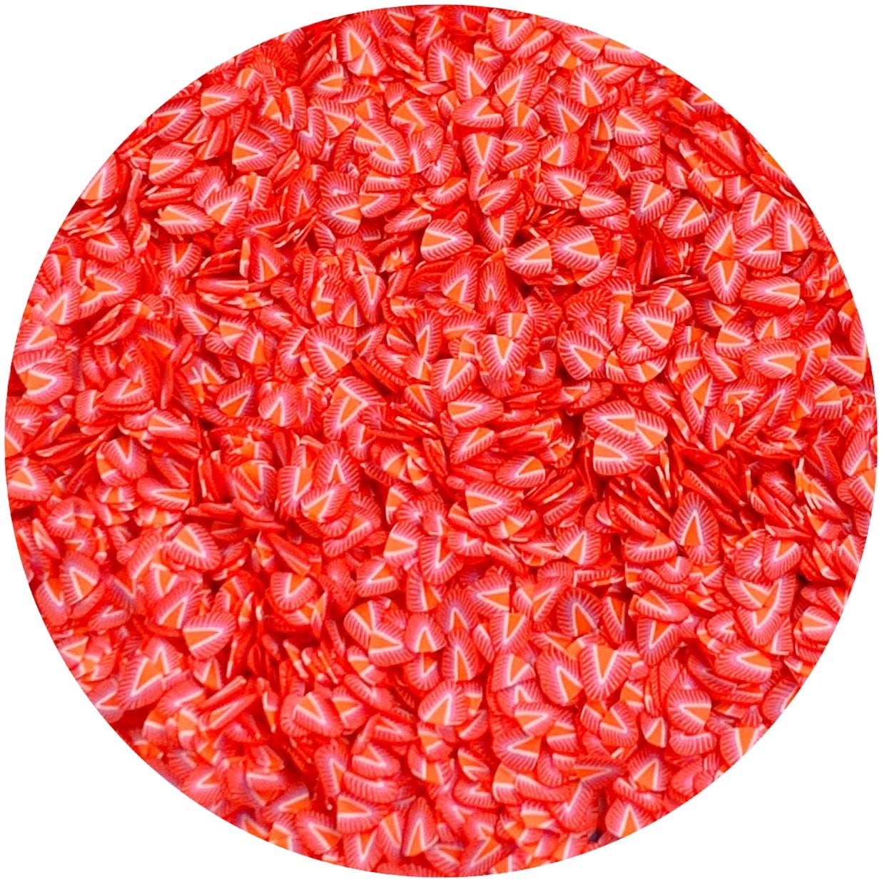 Strawberry Fimo Slices V2 - Fimo Slices - Dope Slimes LLC - Dope Slimes LLC