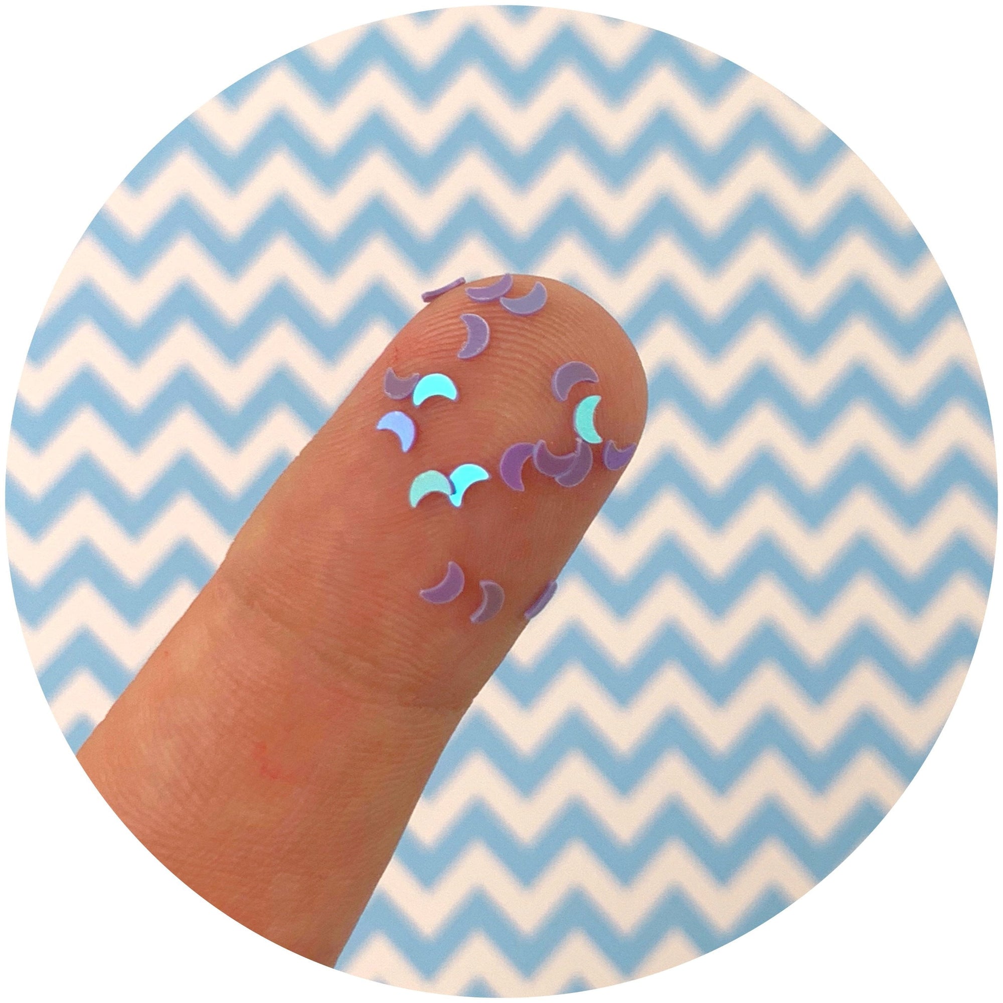 Holographic Moons - Fimo Slices - Dope Slimes LLC - Dope Slimes LLC