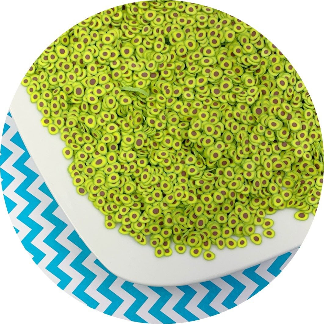 Avocado Fimo Slices - Fimo Slices - Dope Slimes LLC - Dope Slimes LLC