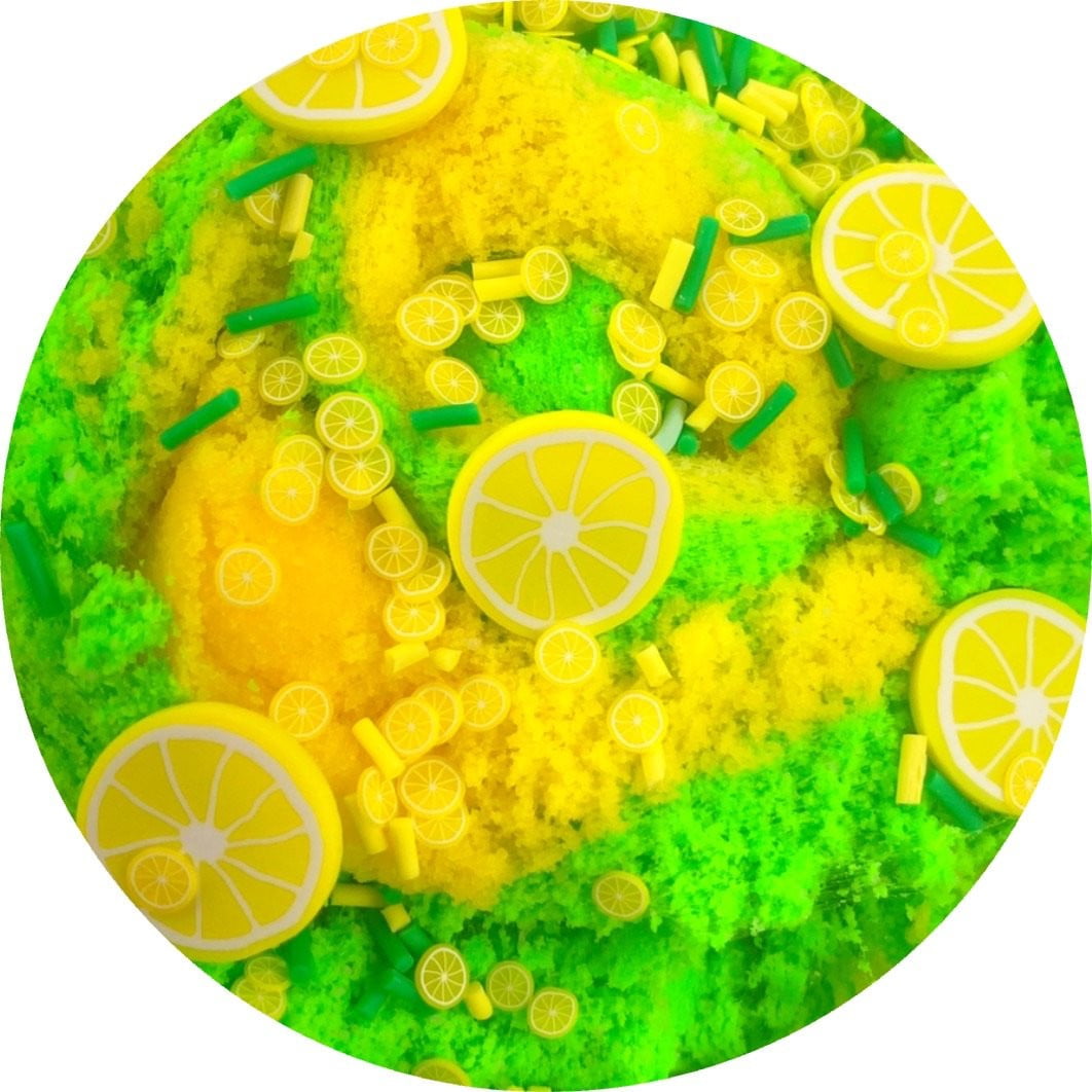 Lemon Lime Twist Cloud Slime - Shop Slime - Dope Slimes