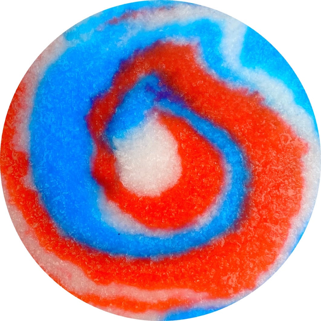 Galactic Bomb Pop Snow Fizz Slime - Shop Slime - Dope Slimes