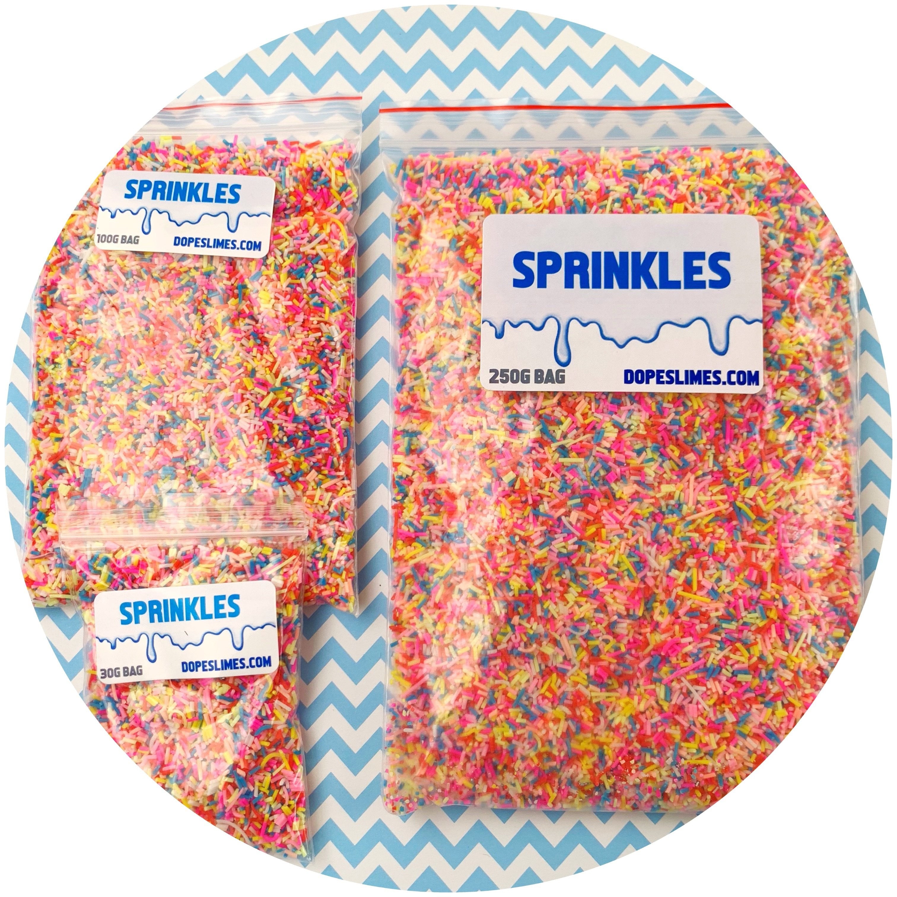 Birthday Sprinkles - Fimo Slices - Dope Slimes LLC - Dope Slimes LLC