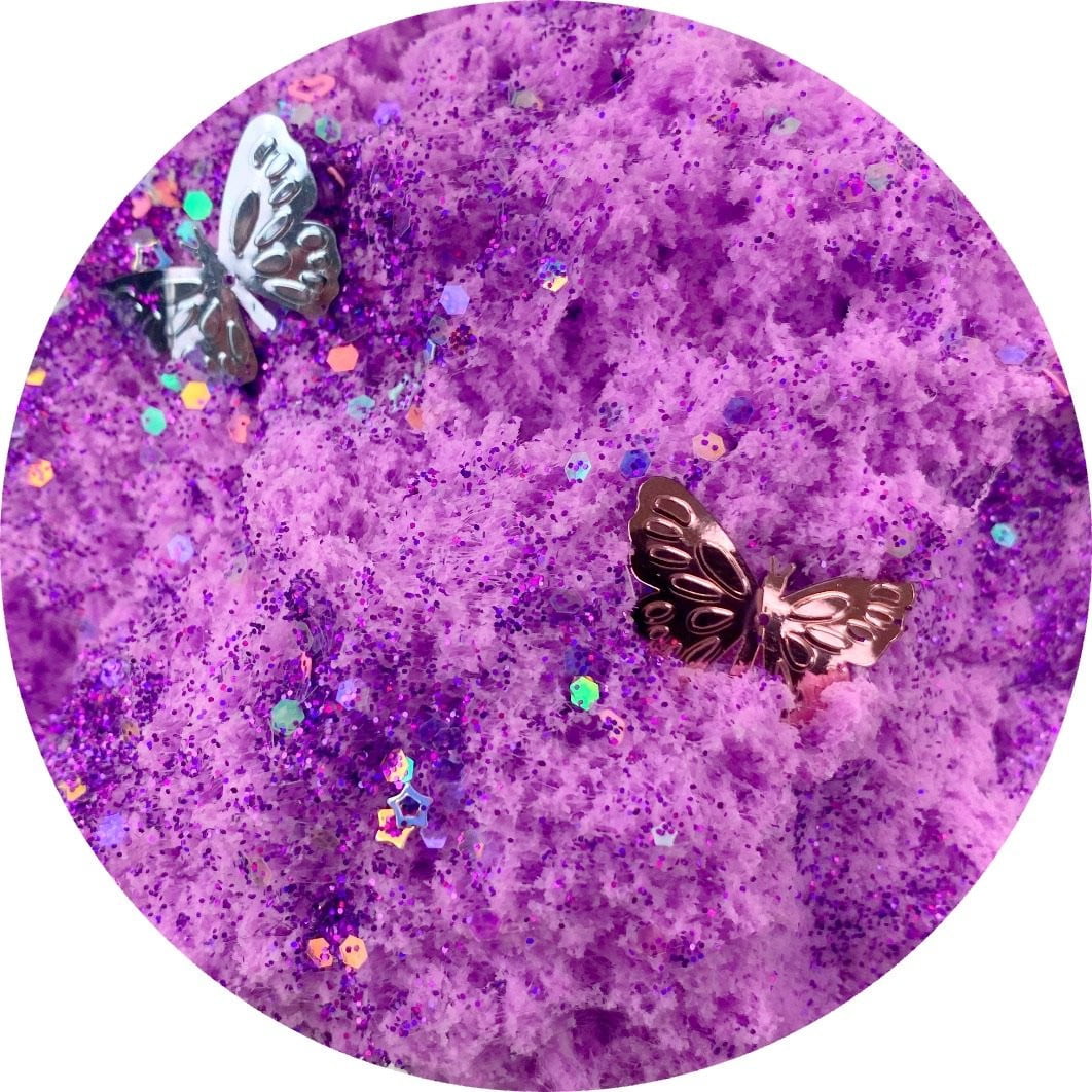 Butterfly Petals Cloud - Clear Slime - www.dopeslimes.com - Dope Slimes LLC