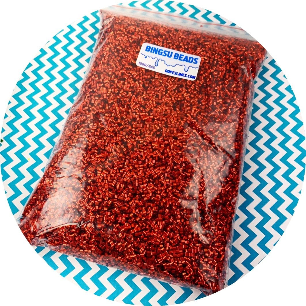 Solid Color Bingsu Beads - 7 colors (3 new!) - Fimo Slices - Dope Slimes LLC - Dope Slimes LLC