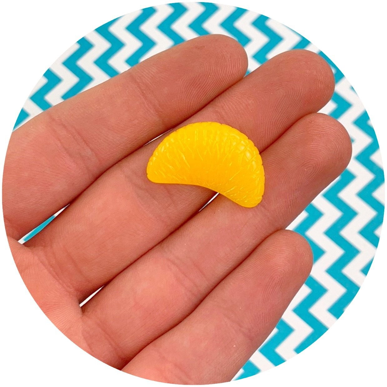 Mandarin Orange Charm - Fimo Slices - Dope Slimes LLC - Dope Slimes LLC