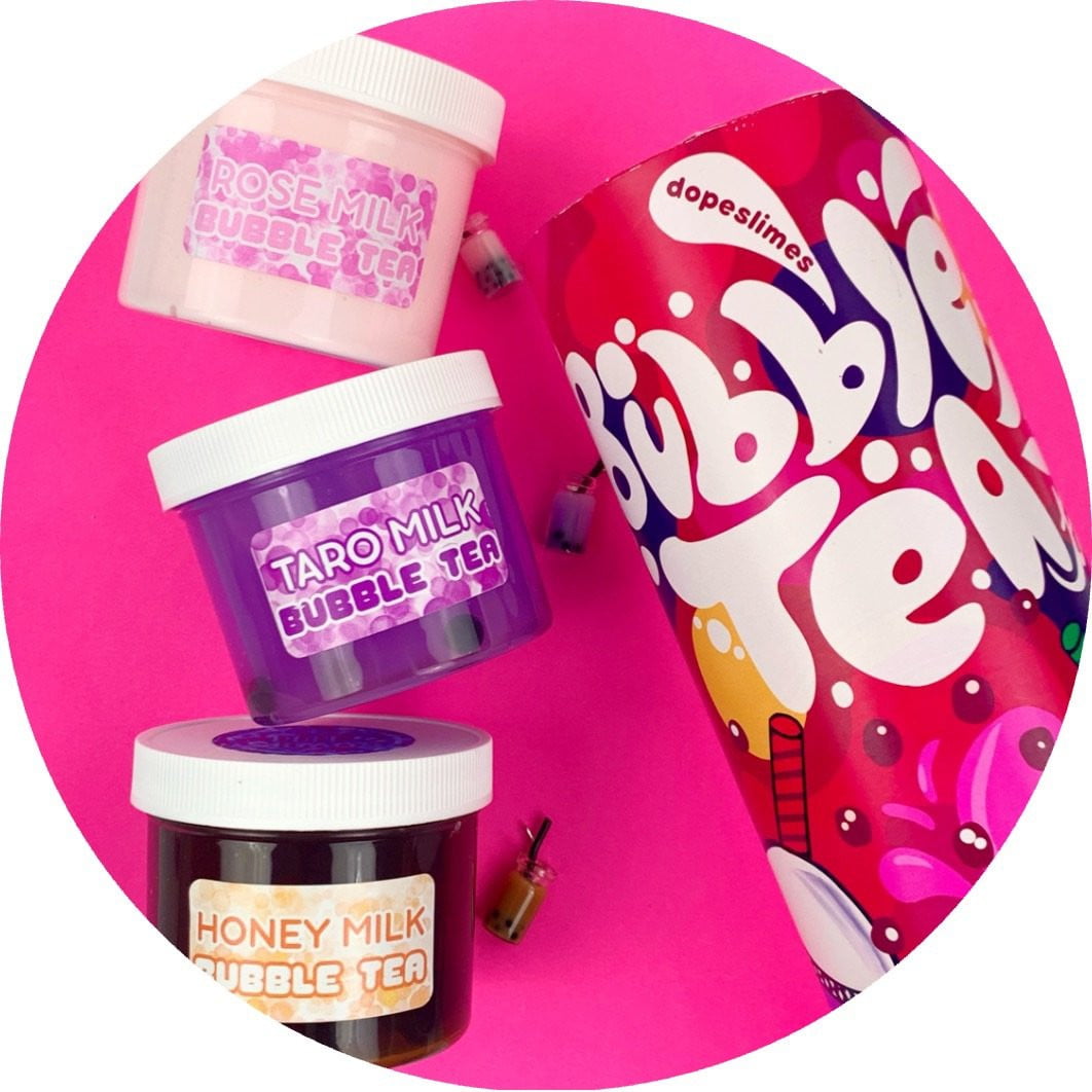 Boba Trio Slime Kit - Shop Slime - Dope Slimes