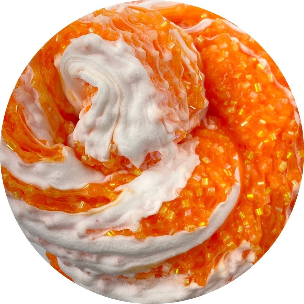 Orange Dream-sickle Swirl Bingsu Slime - Shop Slime - Dope Slimes
