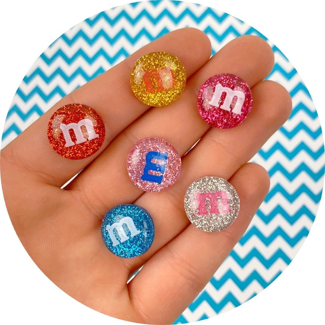 Glitter M&M - Fimo Slices - Dope Slimes LLC - Dope Slimes LLC