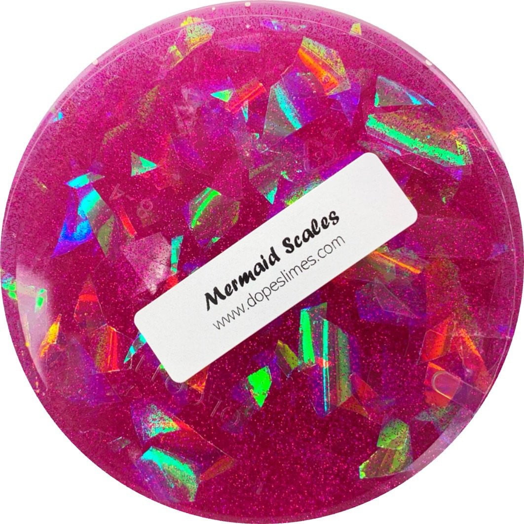 Mermaid Scales Clear Slime - Shop Slime - Dope Slimes