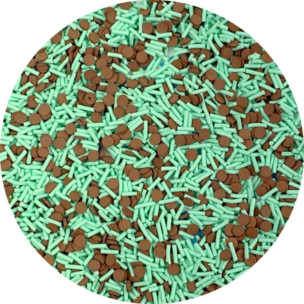 Mint Chip Sprinkle Mix - Fimo Slices - Dope Slimes LLC - Dope Slimes LLC
