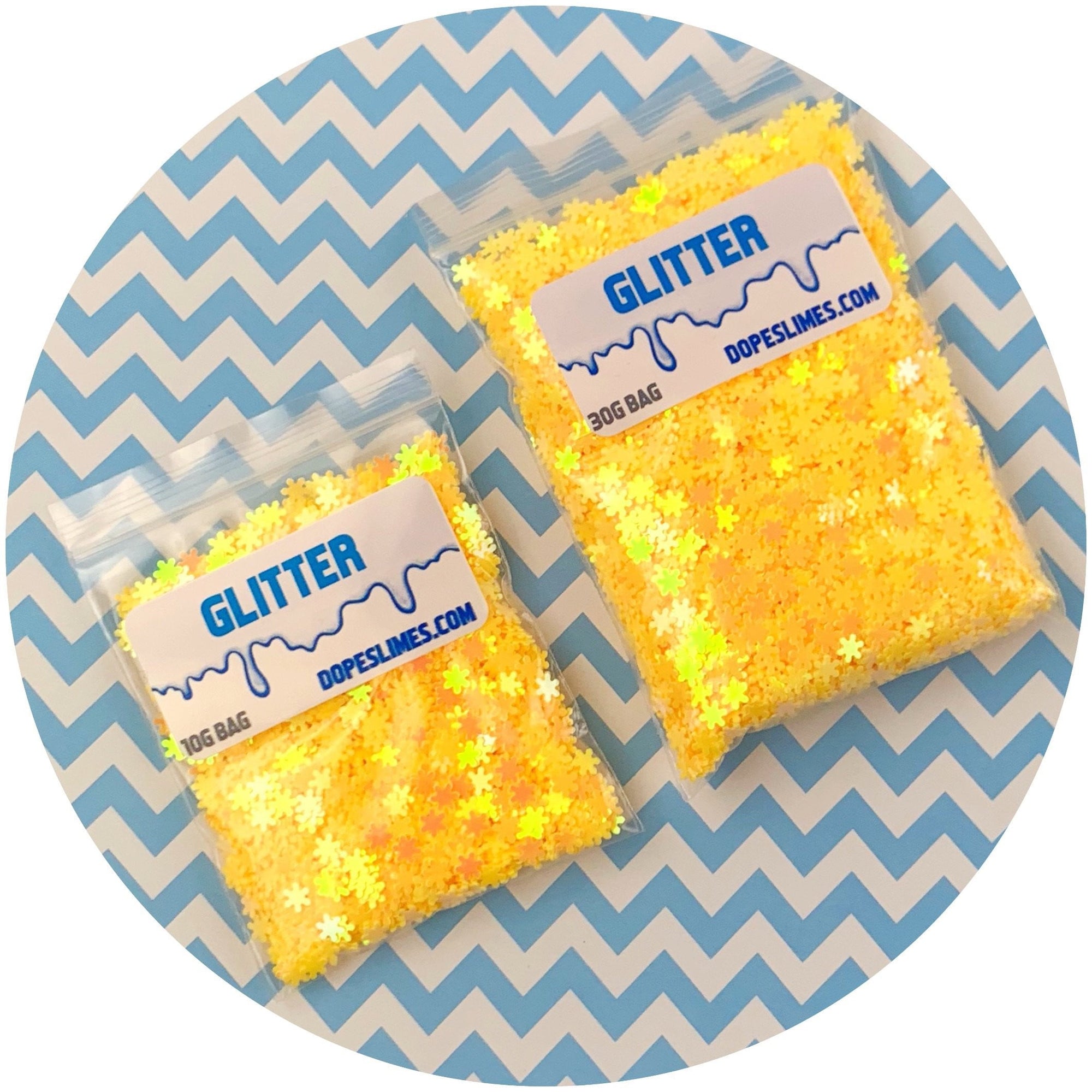 Holographic Snow Flakes - Fimo Slices - Dope Slimes LLC - Dope Slimes LLC