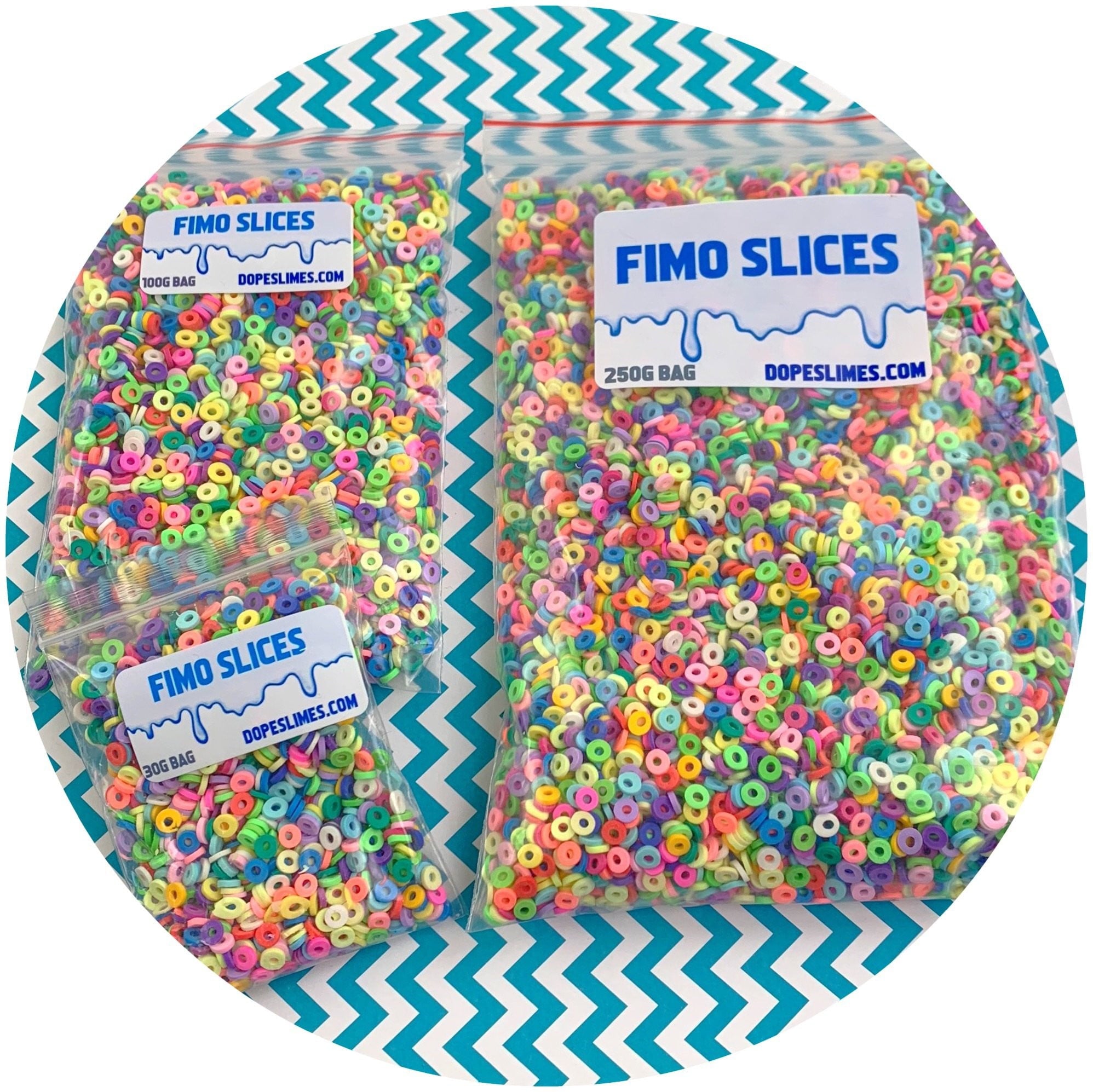 Fruit Loop Sprinkles - Fimo Slices - Dope Slimes LLC - Dope Slimes LLC