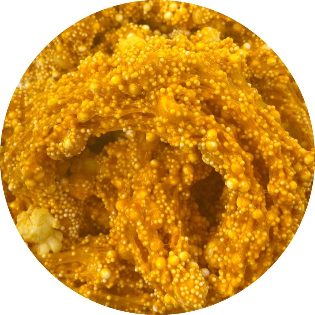 Caramel Corn Crunch Floam Slime - Shop Slime - Dope Slimes
