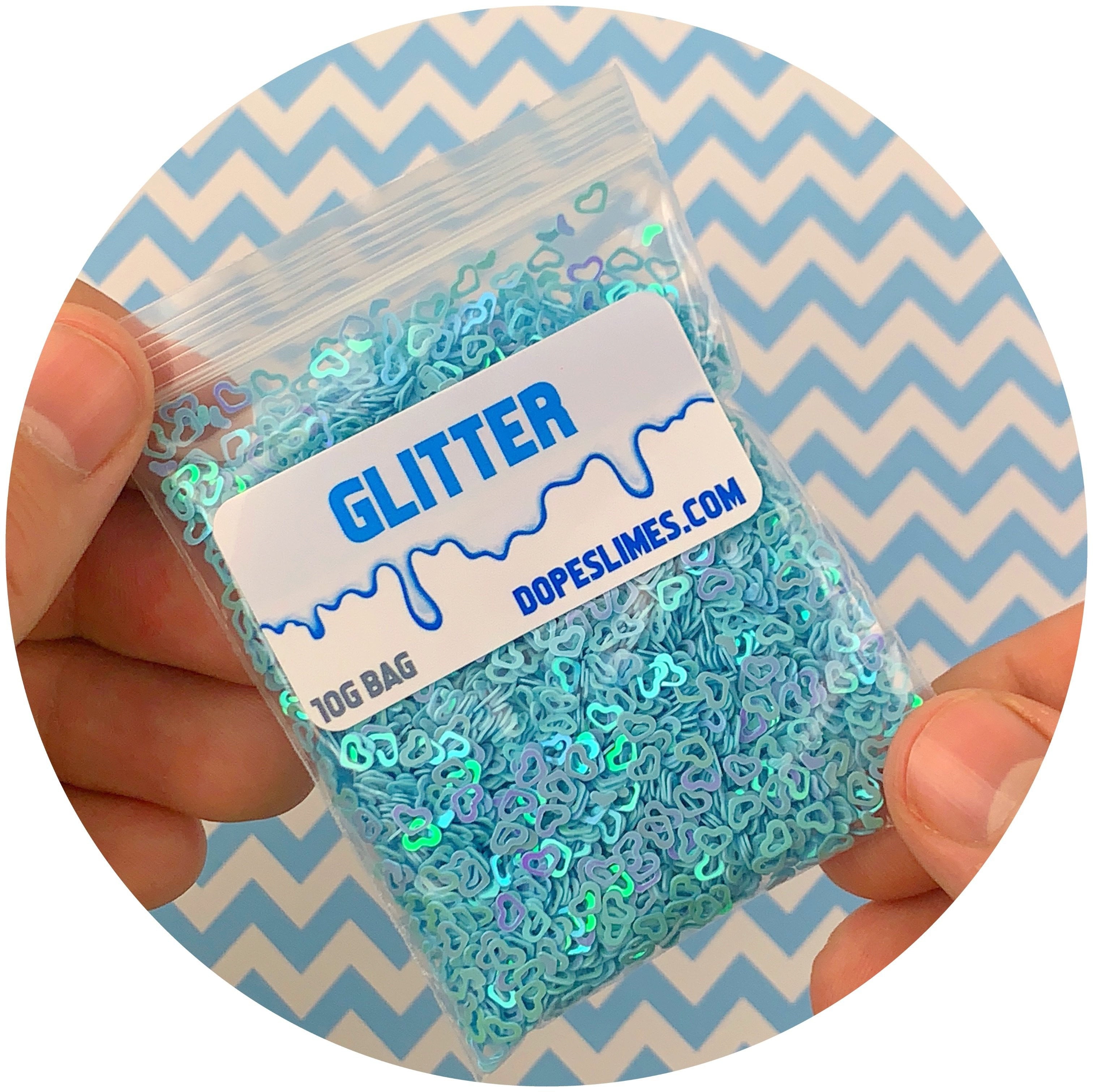 Blue Hearts - Fimo Slices - Dope Slimes LLC - Dope Slimes LLC