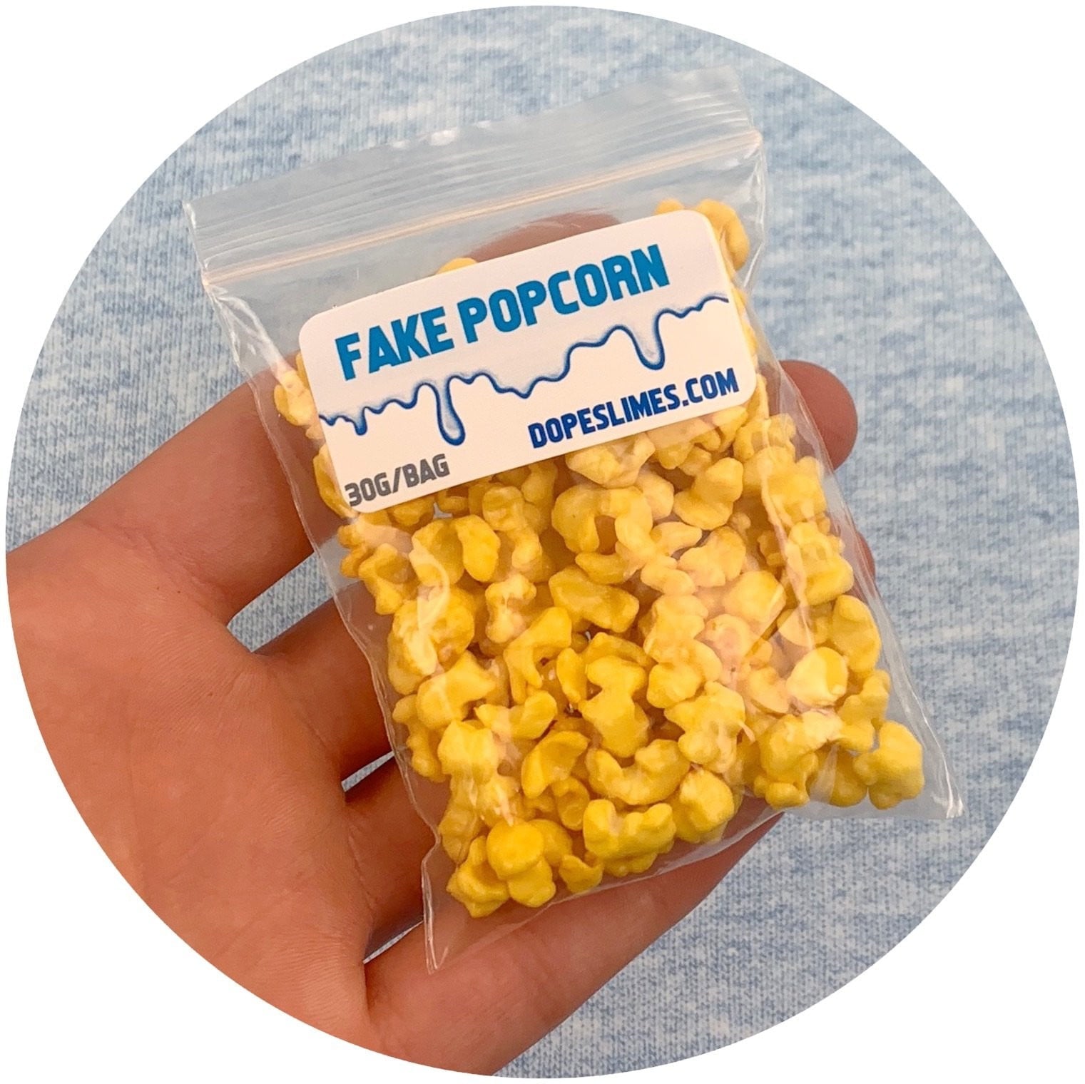Buttered Mini Popcorns - Fimo Slices - Dope Slimes LLC - Dope Slimes LLC