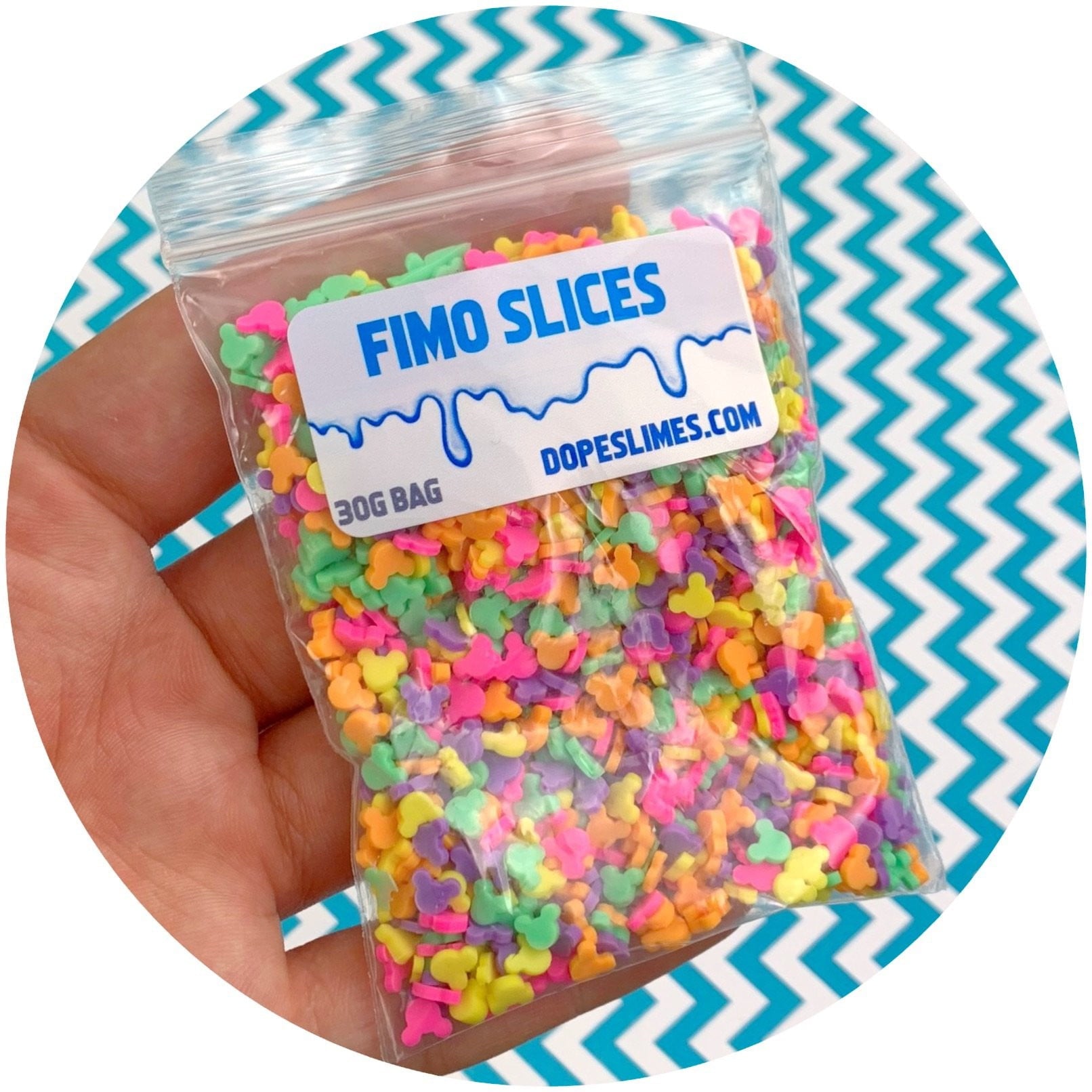 Mickey Mouse Sprinkles - Fimo Slices - Dope Slimes LLC - Dope Slimes LLC