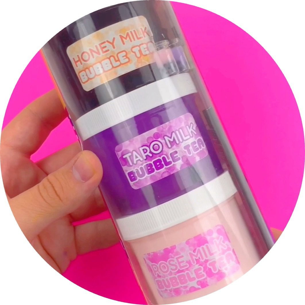 Boba Trio - Cloud Slime - www.dopeslimes.com - Dope Slimes LLC