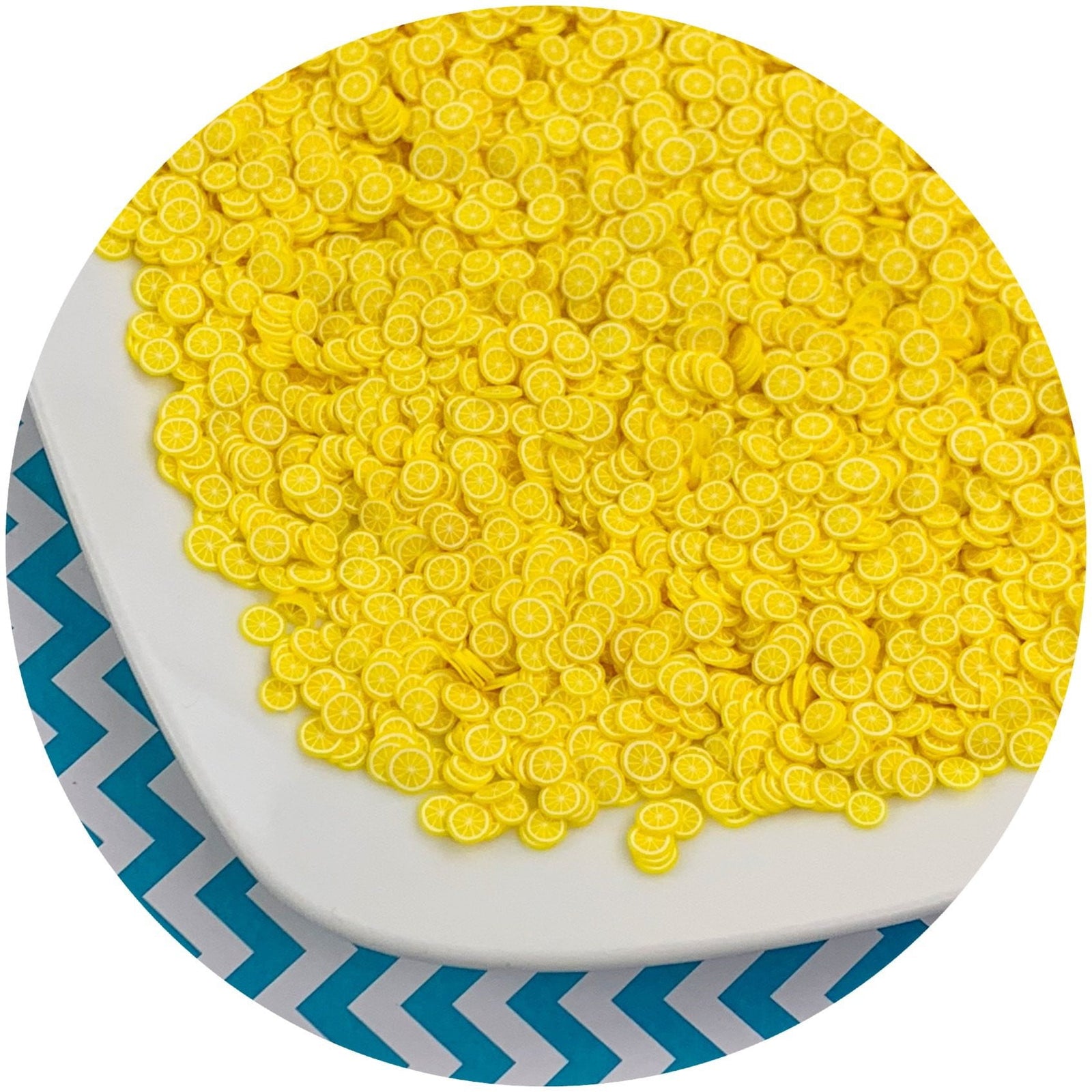 Lemon Fimo Slices - Fimo Slices - Dope Slimes LLC - Dope Slimes LLC