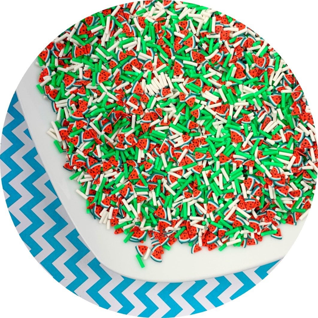 Watermelon Explosion Sprinkle Mix - Fimo Slices - Dope Slimes LLC - Dope Slimes LLC
