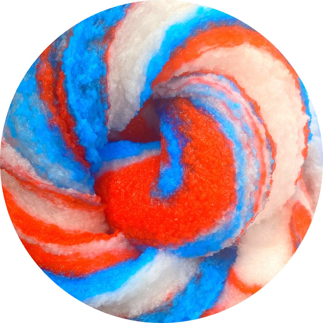 Galactic Bomb Pop Snow Fizz Slime - Shop Slime - Dope Slimes