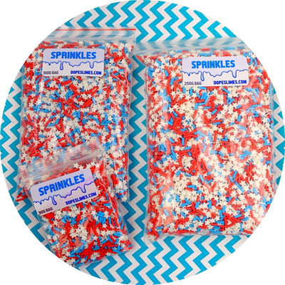 Freedom Star Sprinkles - Fimo Slices - Dope Slimes LLC - Dope Slimes LLC