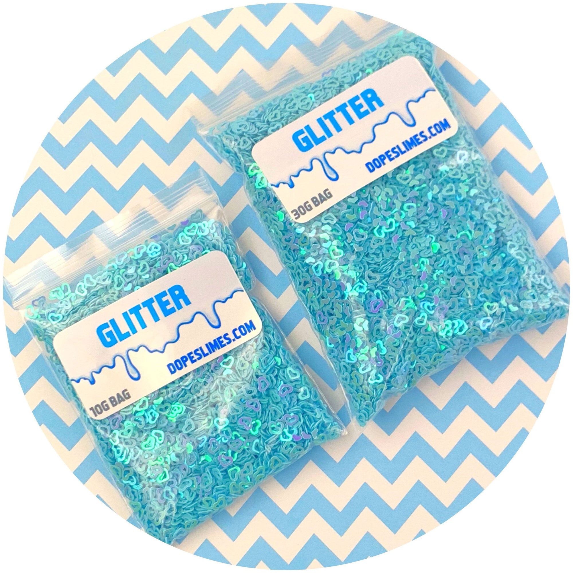 Blue Hearts - Fimo Slices - Dope Slimes LLC - Dope Slimes LLC