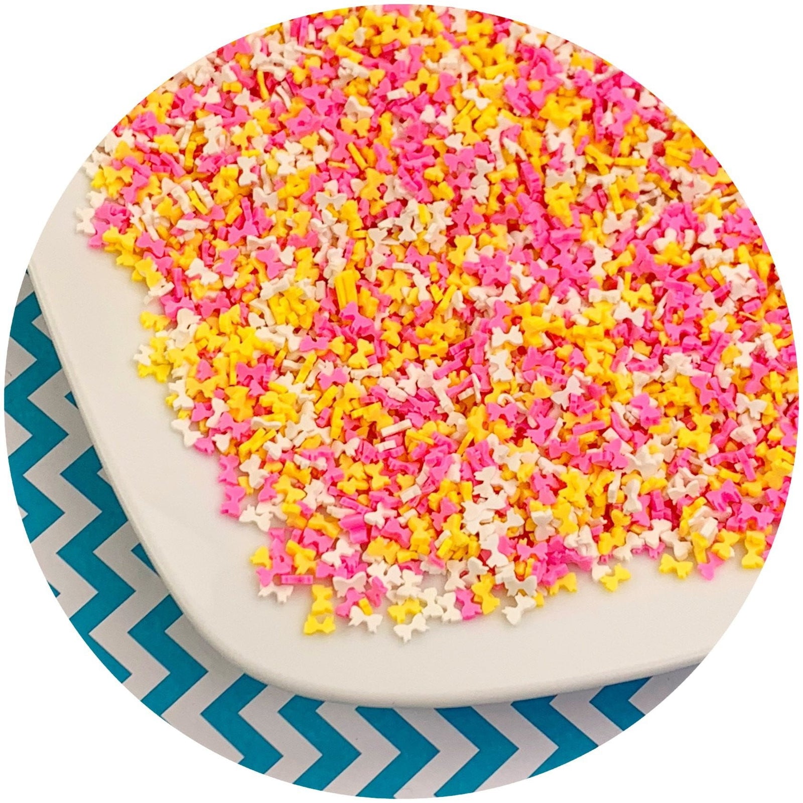 Bow Sprinkles - Fimo Slices - Dope Slimes LLC - Dope Slimes LLC