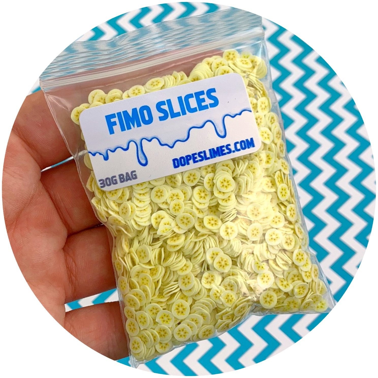 Banana Fimo Slices - Fimo Slices - Dope Slimes LLC - Dope Slimes LLC