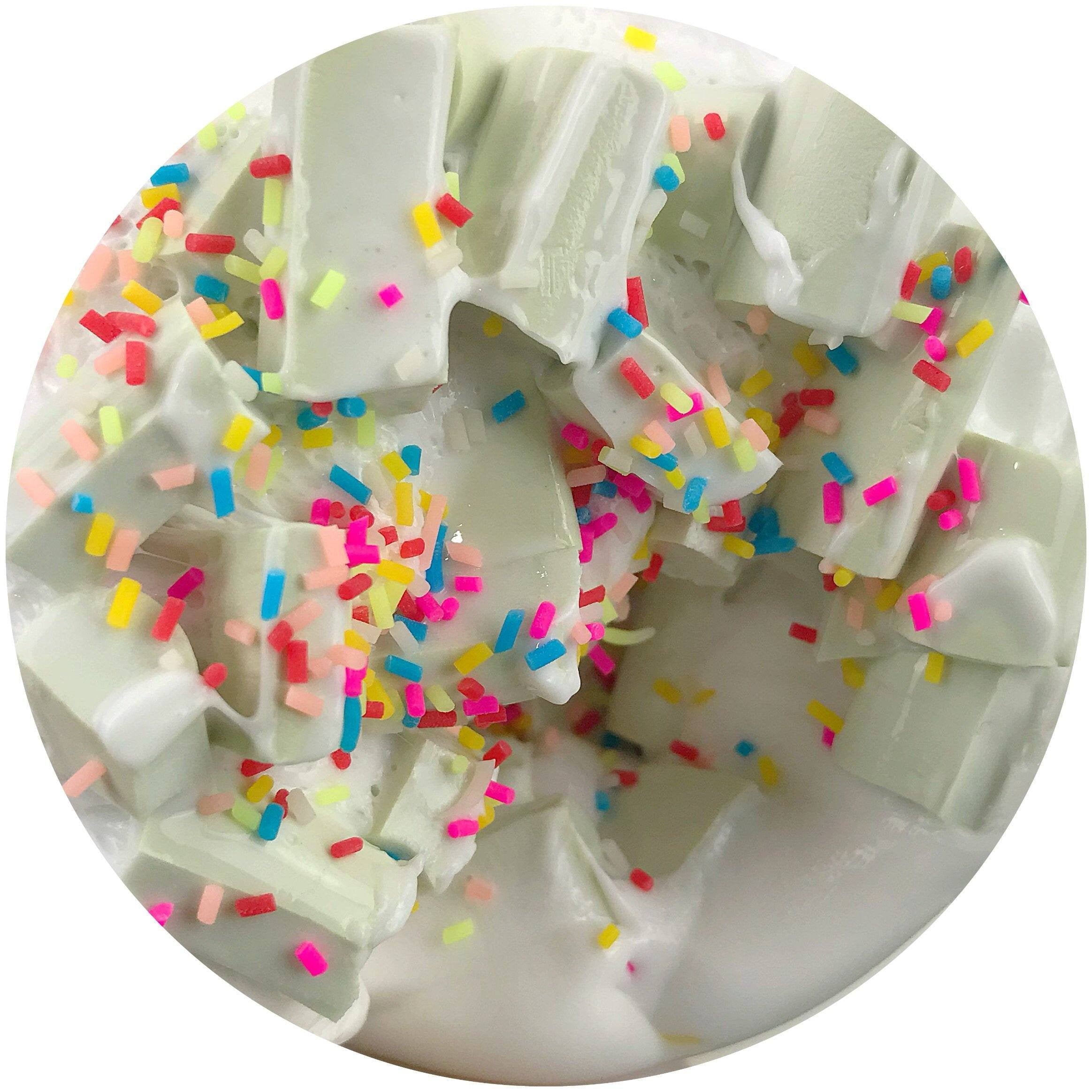Glossy Foam Chunk Birthday Cake Slime