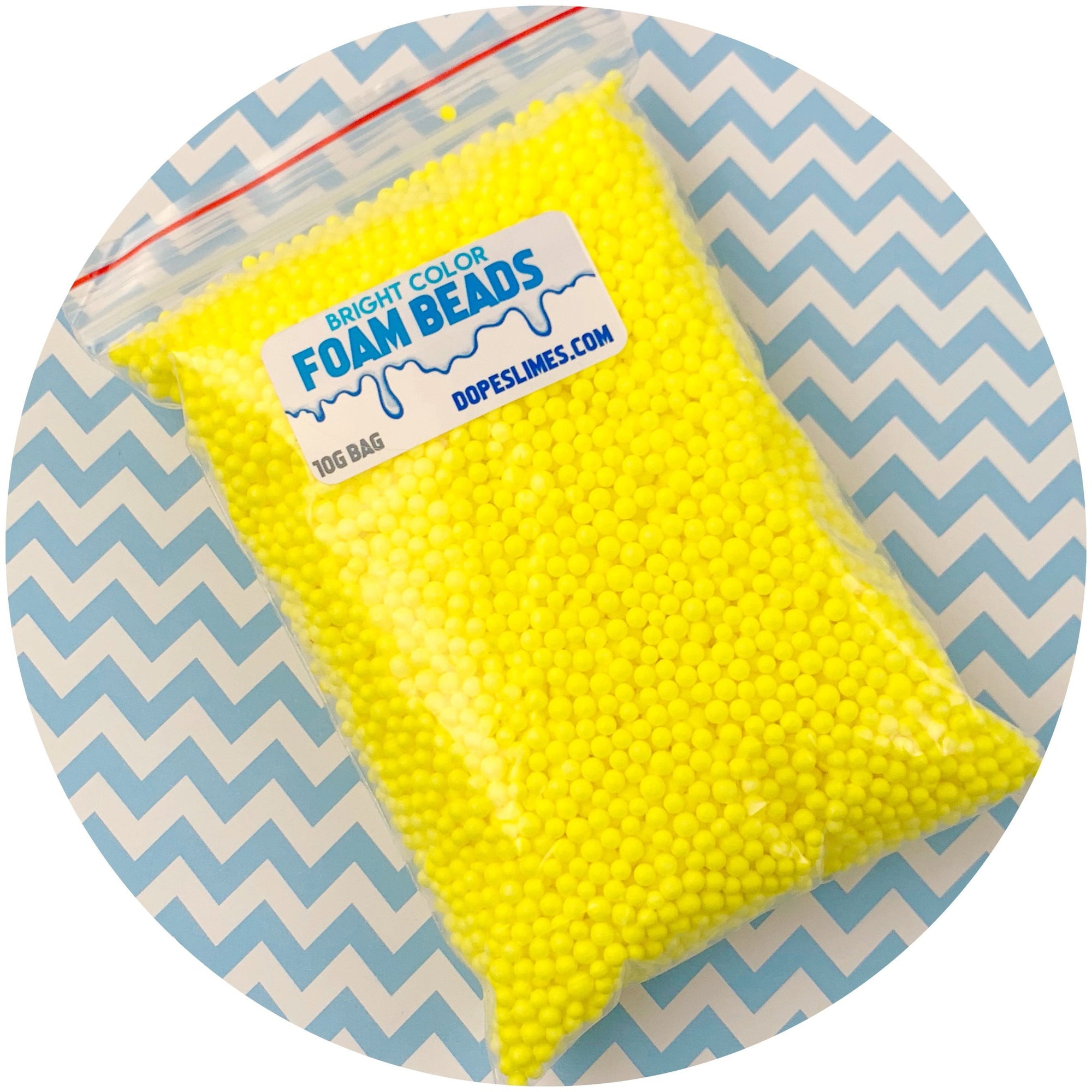 YELLOW Foam Beads for Slime - 10g Bag – Craftyrific
