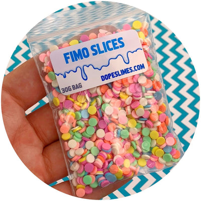 Circle Sprinkles - Fimo Slices - Dope Slimes LLC - Dope Slimes LLC