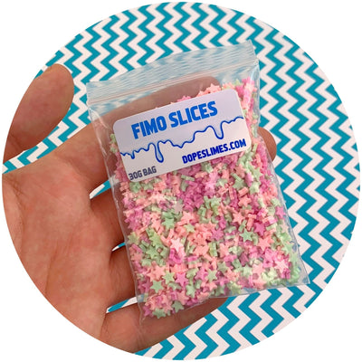 Star Sprinkles - Fimo Slices - Dope Slimes LLC - Dope Slimes LLC