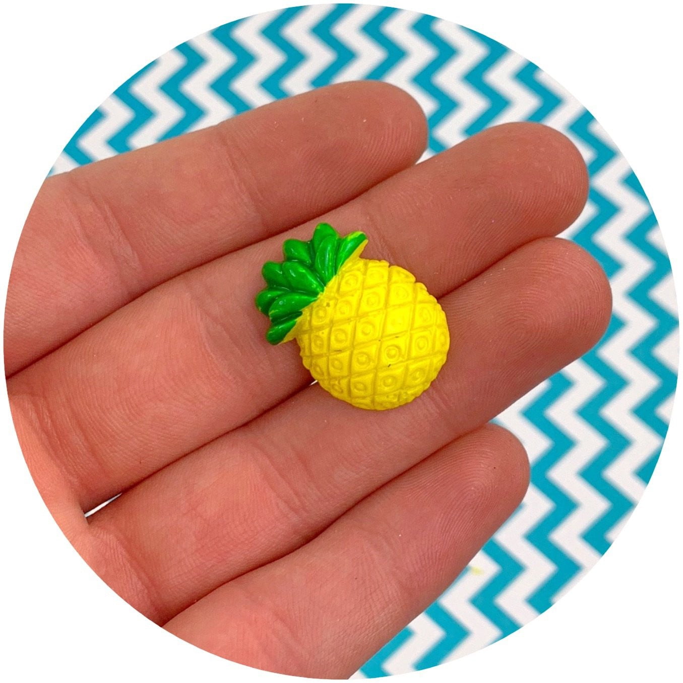 Pineapple Charm - Fimo Slices - Dope Slimes LLC - Dope Slimes LLC