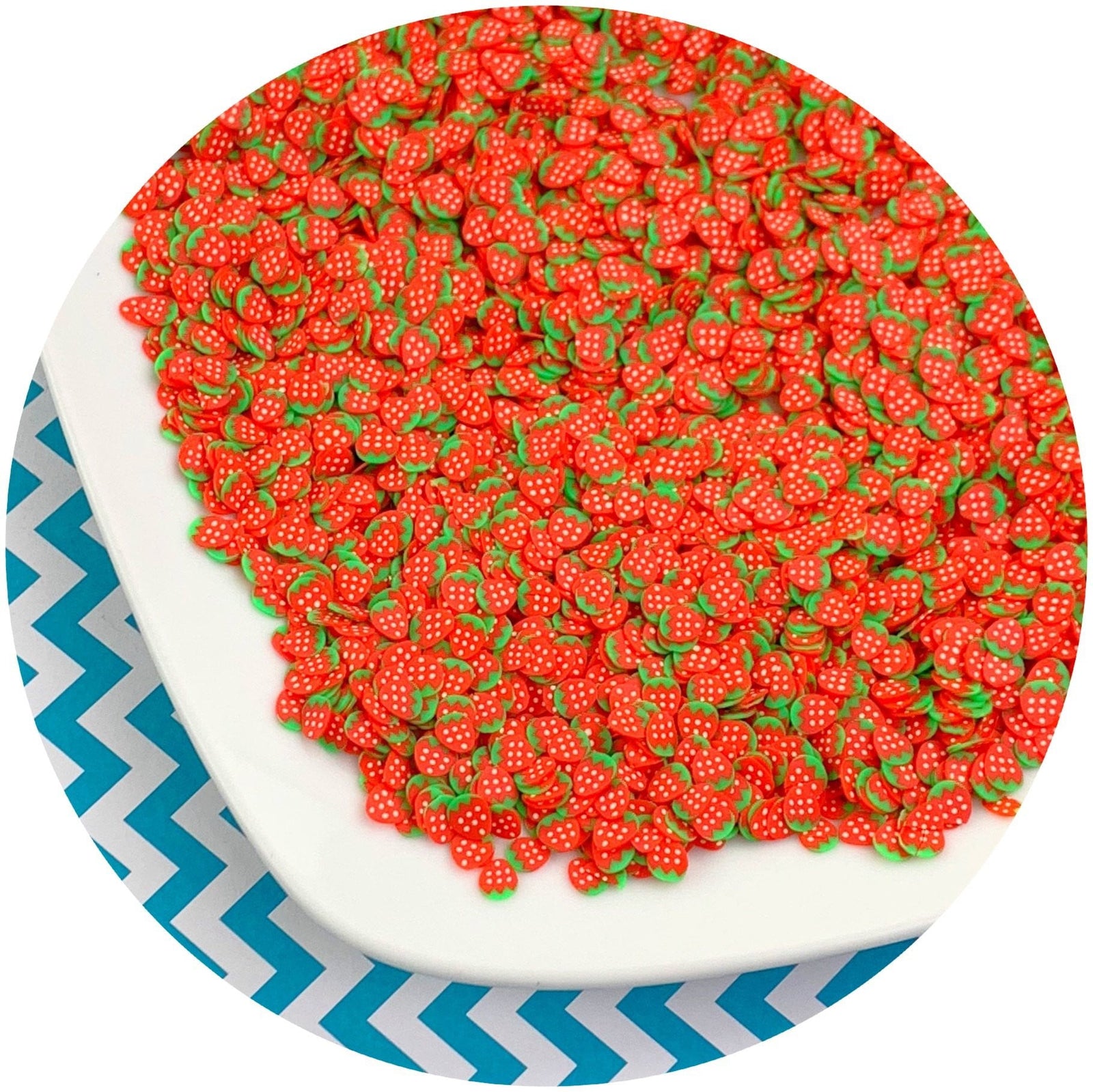 Strawberry Fimo Slices - Fimo Slices - Dope Slimes LLC - Dope Slimes LLC