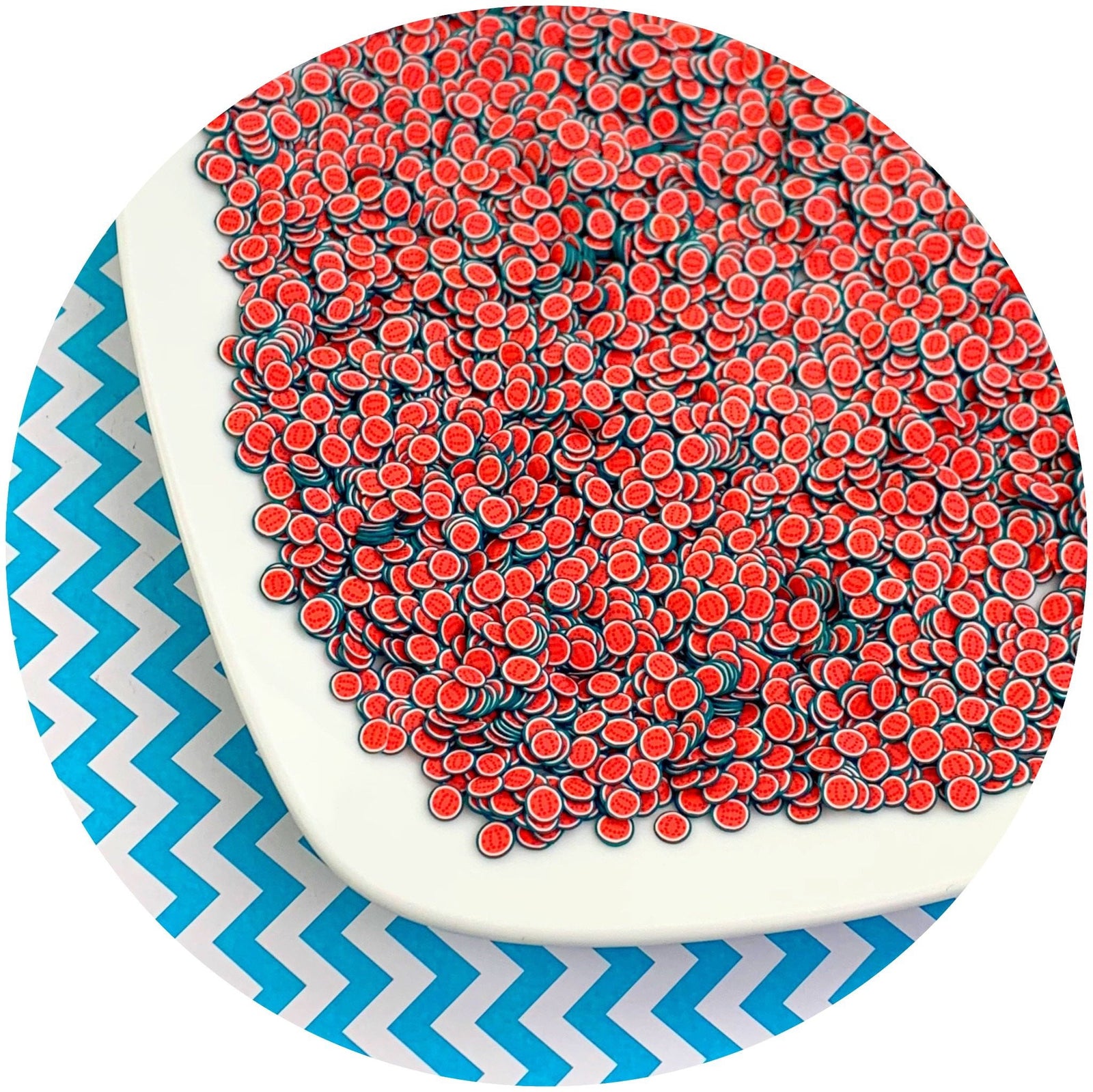 Watermelon Fimo Slices V2 - Fimo Slices - Dope Slimes LLC - Dope Slimes LLC