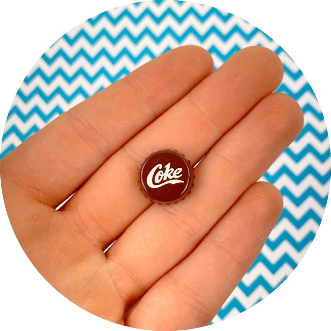Coke Cap Charm - Fimo Slices - Dope Slimes LLC - Dope Slimes LLC