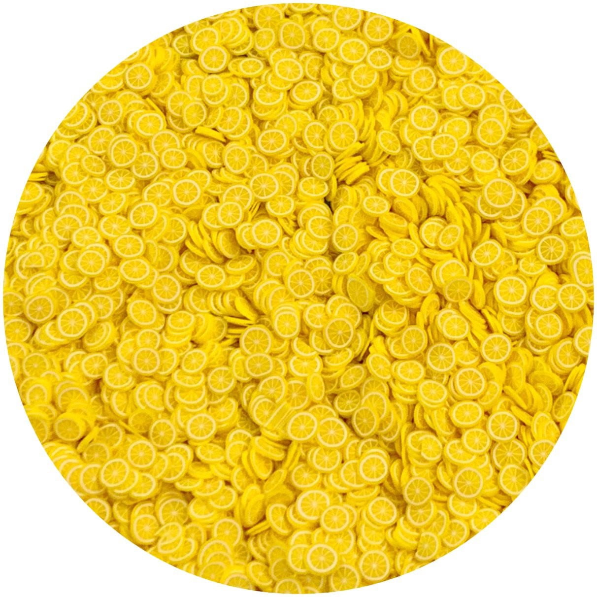 Lemon Fimo Slices - Fimo Slices - Dope Slimes LLC - Dope Slimes LLC