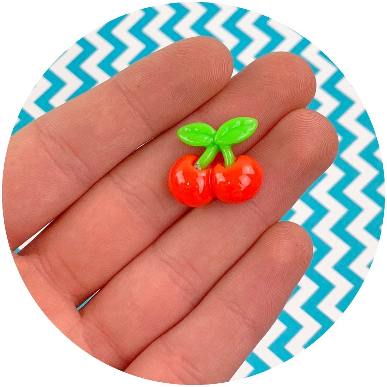 Cherry Charm - Fimo Slices - Dope Slimes LLC - Dope Slimes LLC