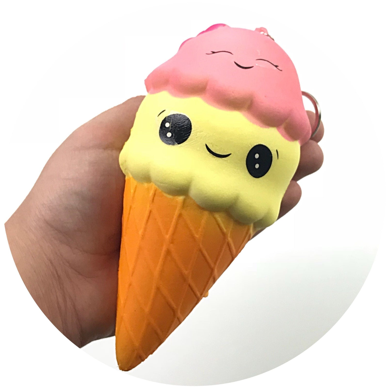 JUMBO DOUBLE SCOOP ICE CREAM SQUISHY!