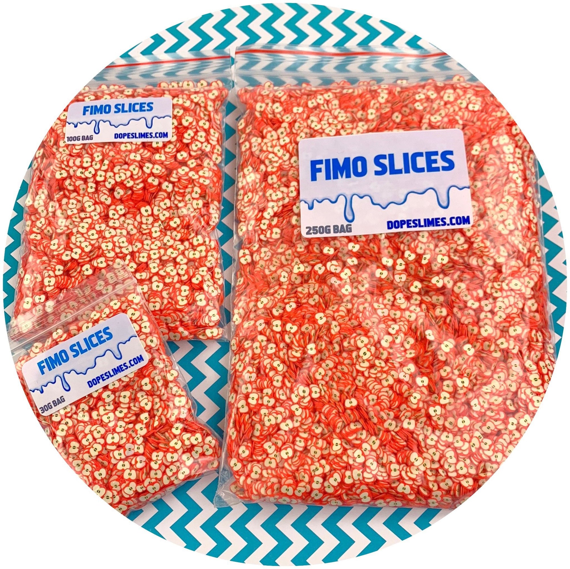 Apple Fimo Slices - Fimo Slices - Dope Slimes LLC - Dope Slimes LLC