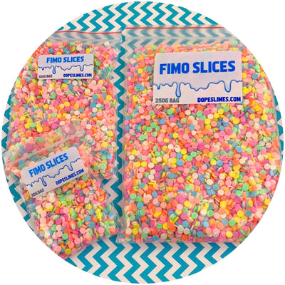 Circle Sprinkles - Fimo Slices - Dope Slimes LLC - Dope Slimes LLC