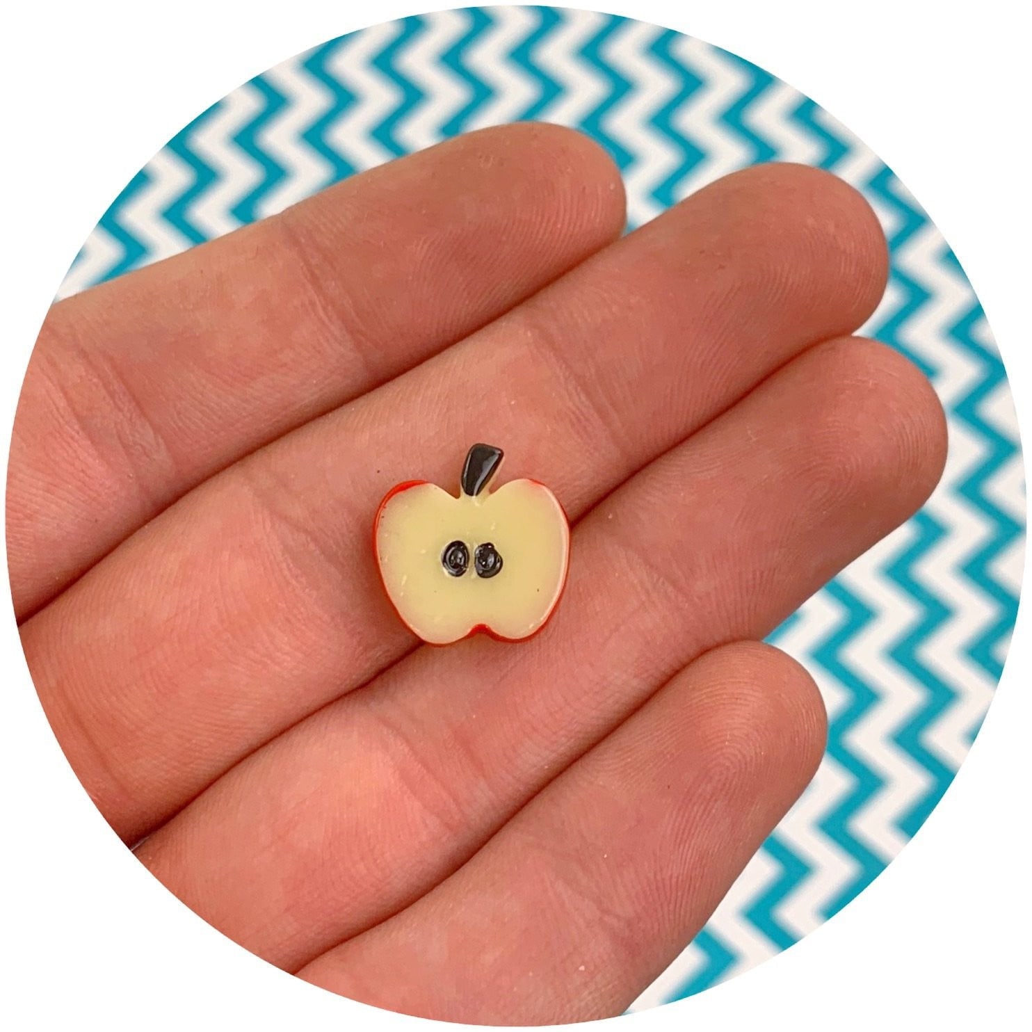 Apple Charm - Fimo Slices - Dope Slimes LLC - Dope Slimes LLC